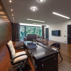 Линейный светодиодный встраиваемый светильник 53см 10Вт 3000К серебряный 101-300-53