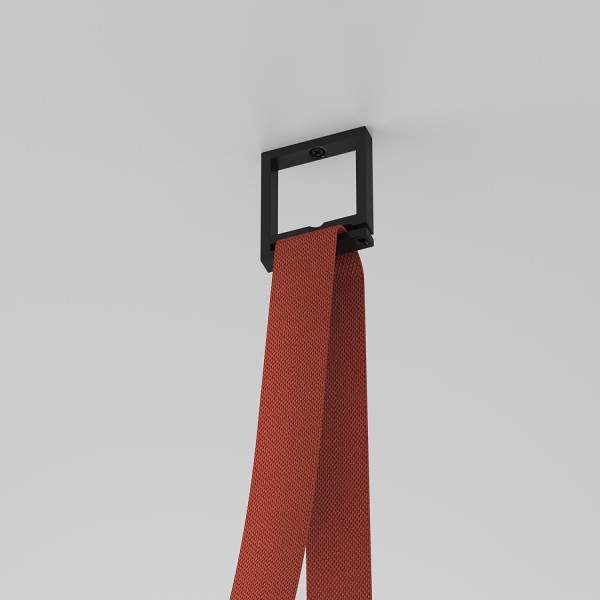 TR5518-BK Накладное крепление гибкого трека-ремня Belty, серия Base, H50мм, IP20, черный, пластик