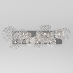 Подвесной светодиодный светильник с металлическими плафонами 90353/9 хром