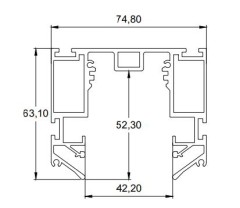 Профиль Track 50 24V  LumFer со встроенным шинопроводом