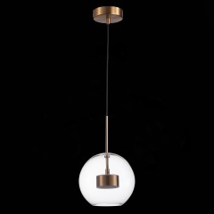 SL1133.233.01 Светильник подвесной ST-Luce Латунь/Прозрачный LED 1*14W 3000K BOPONE