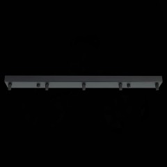 SL001.413.05 Потолочное крепление на 5 ламп (прямоугольное) ST-Luce Черный SL1