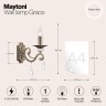 Настенный светильник (бра) Maytoni RC247-WL-01-R