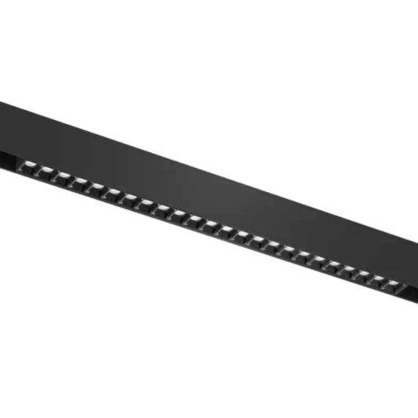 Трековый светодиодный светильник магнитный LINER BLACK MASK MAGNETIC S20 48V 24W 36° 3000K CRI90 OSRAM | Черный корпус L435mm