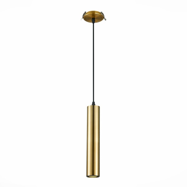 ST151.308.01 Встраиваемый подвесной светильник Золотистый GU10 1*50W IP20 D54xH290 220V Без ламп Подвесные светильники
