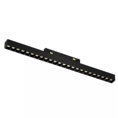 Трековый светодиодный светильник магнитный LINER BLACK MASK MAGNETIC S20 48V 24W 36° 4000K CRI90 OSRAM | Черный корпус L435mm