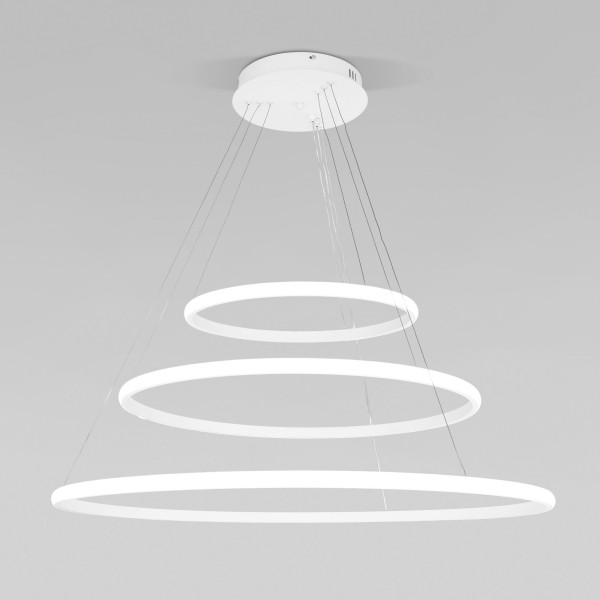 Подвесной светодиодный светильник с пультом управления 90264/3 белый