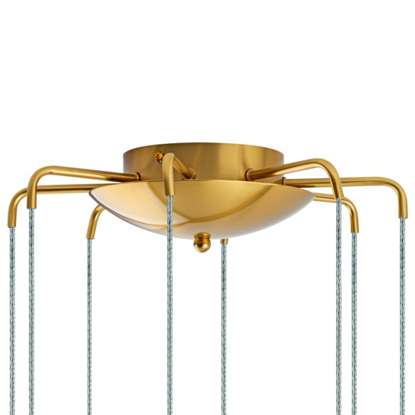 L8T747333 Люстра TUBO LED 40W 2400LM 25G ЗОЛОТО 3000K (574733+747333 (8шт)