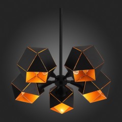 SL258.402.05 Люстра потолочная ST-Luce Черный/Черный, Золото E14 5*40W ENIGMA