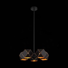 SL258.402.05 Люстра потолочная ST-Luce Черный/Черный, Золото E14 5*40W ENIGMA