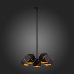 SL258.402.05 Люстра потолочная ST-Luce Черный/Черный, Золото E14 5*40W ENIGMA