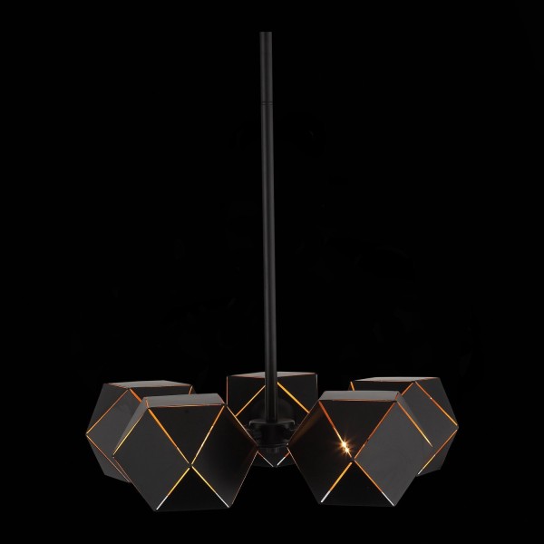 SL258.402.05 Люстра потолочная ST-Luce Черный/Черный, Золото E14 5*40W ENIGMA