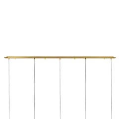 L5PL721132 Подвес пятерной линейный EXTRA 5x3x5W(led) G9 (721132 - 5 + 572162 -1) ЗОЛОТО