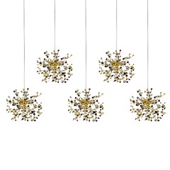 L5PL721132 Подвес пятерной линейный EXTRA 5x3x5W(led) G9 (721132 - 5 + 572162 -1) ЗОЛОТО