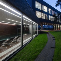 Линейный светодиодный встраиваемый светильник 103см 20Вт 3000К серебряный 101-300-103