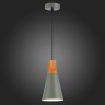 SLE125173-01 Светильник подвесной Серый/Серый, Светлое дерево E14 1*40W MODICA