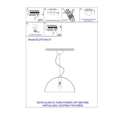 SL279.403.01 Светильник подвесной ST-Luce Черный/Черный, Серебристый E27 1*60W TAPPO