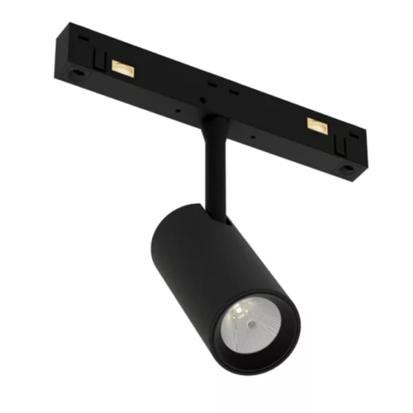 Трековый магнитный светильник SPOT MAGNETIC S20 48V 10W 24° CRI90 OSRAM 3000K | Черный корпус D35х80mm