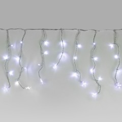 Гирлянда бахрома белый 1,8*0,5м IP20 100-002 белый