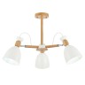 SLE103802-03 Светильник потолочный Светлое дерево, Белый/Белый E27 3*60W BALCAMO