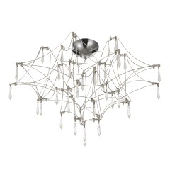 SL6601.102.78 Светильник потолочный ST-Luce Хром/Прозрачный LED 78*0,35W 3000K GRAVETTA