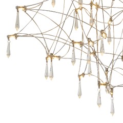 SL6601.102.78 Светильник потолочный ST-Luce Хром/Прозрачный LED 78*0,35W 3000K GRAVETTA