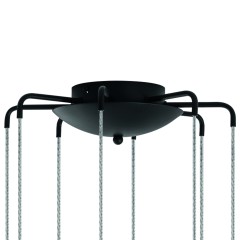 L8T747237 Люстра TUBO LED 40W 2400LM 25G ЧЕРНЫЙ 3000K (574737+747237 (8шт)