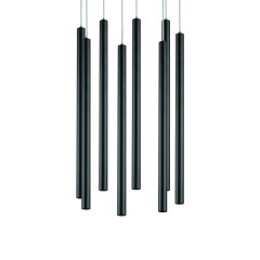 L8T747237 Люстра TUBO LED 40W 2400LM 25G ЧЕРНЫЙ 3000K (574737+747237 (8шт)