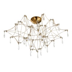 SL6601.202.78 Светильник потолочный ST-Luce Золотистый/Прозрачный LED 78*0,35W 3000K GRAVETTA