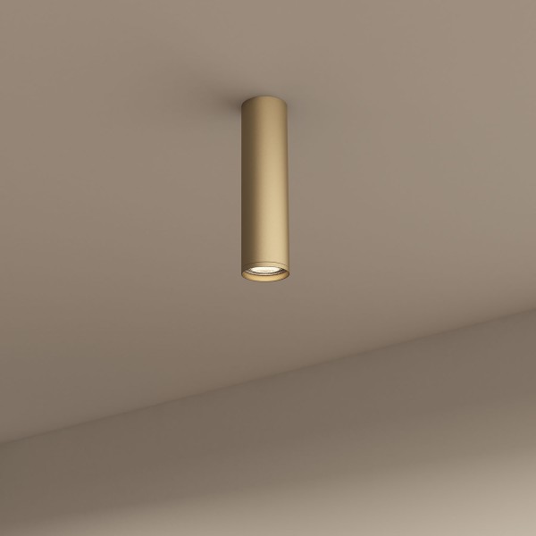 DK2052-SG Накладной светильник, IP 20, 15 Вт, GU10, матовое золото, алюминий