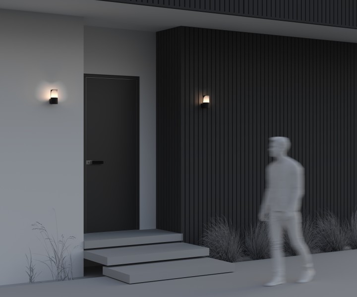 Настенный светильник (бра) Outdoor O016WL-01B