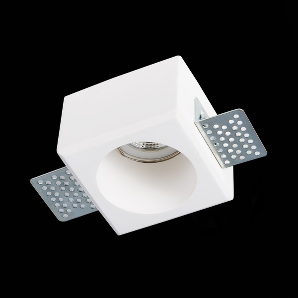 ST252.508.01 Св-к встр. из гипса Белый GU10 1*50W IP20 L80xW80xH52 180-240V Без ламп Встраиваемые светильники