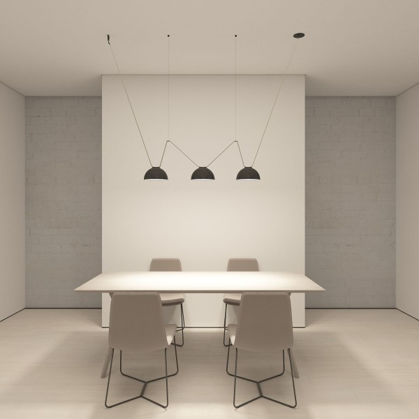 DK5560-BK Cветильник для трека-ремня Belty, серия Flow со светодиодом, D220*H117мм, 48V DC, 24W, RA90, 120°, 4000K, IP20, черный, алюминий