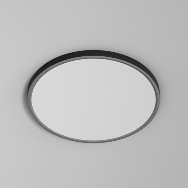 DK6522-BK Накладной светильник THIN, IP40, 36W, 3000K/4000K/6500K, переключатель цветовой температуры на корпусе, черный, полимер