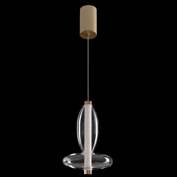 Светильник подвесной Crystal Lux QUASAR SP7W LED TRANSPARENT