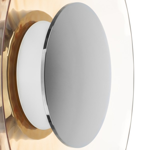 809023 Настенно-потолочный светильник CELESTA LED 24W 600LM ХРОМ/КОНЬЯЧНЫЙ 3000K