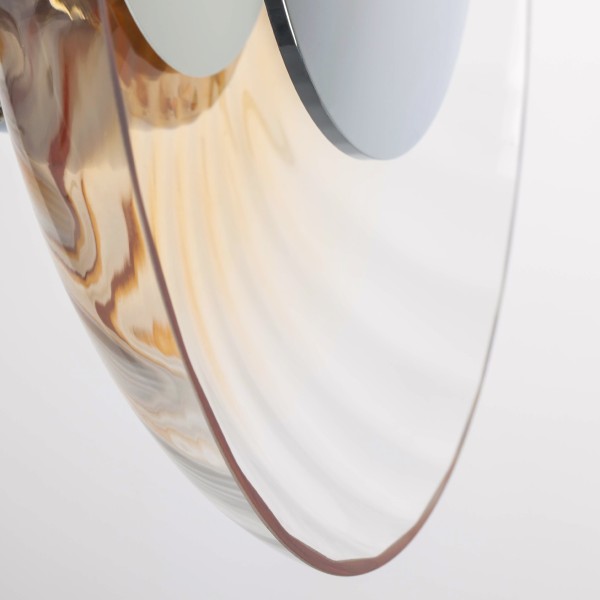 809023 Настенно-потолочный светильник CELESTA LED 24W 600LM ХРОМ/КОНЬЯЧНЫЙ 3000K