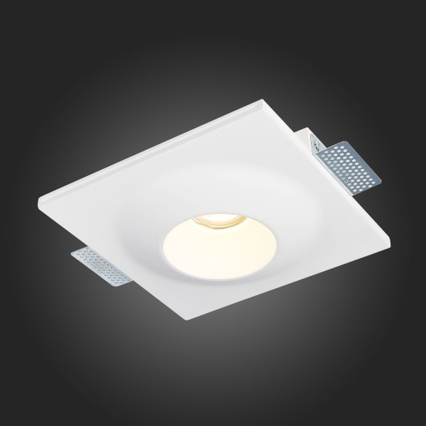 ST253.508.01 Св-к встр. из гипса Белый GU10 1*50W IP20 L220xW220xH58 180-240V Без ламп Встраиваемые светильники