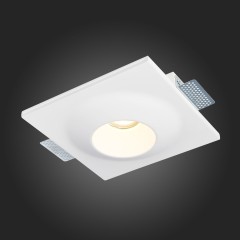 ST253.508.01 Св-к встр. из гипса Белый GU10 1*50W  IP20 L220xW220xH58 180-240V Без ламп Встраиваемые светильники