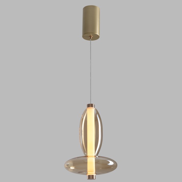 Светильник подвесной Crystal Lux QUASAR SP10W LED AMBER