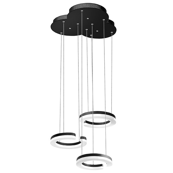 763347 Подвес UNITARIO 34.5W LED 3795LM ЧЕРНЫЙ МАТОВЫЙ 4000K