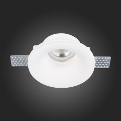 ST254.318.01 Св-к встр. из гипса Белый GU10 1*50W  IP20 D120xH50 180-240V Без ламп Встраиваемые светильники