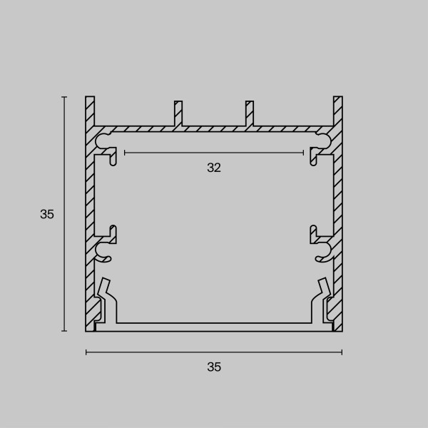 Комплектующие к светодиодной ленте Led Strip ALM-3535B-S-2M