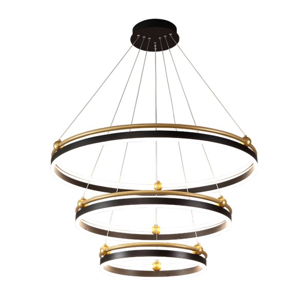 Люстра Crystal Lux FERNANDO SP158W LED BLACK/GOLD