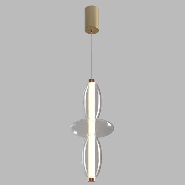 Светильник подвесной Crystal Lux QUASAR SP14W LED TRANSPARENT