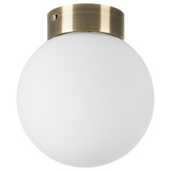 812011 Люстра GLOBO 1х40W E14 БРОНЗА/БЕЛЫЙ