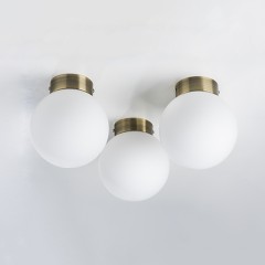 812011 Люстра GLOBO 1х40W E14 БРОНЗА/БЕЛЫЙ