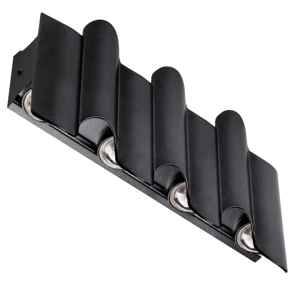 341747 Светильник BOSSO 7х1W LED 770LM G ЧЕРНЫЙ 4000K IP65