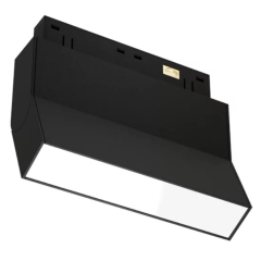  Трековый светодиодный светильник магнитный SPOT BLACK BOOK MAGNETIC S20 48V 8W 110° CRI90 OSRAM 4000K | Черный корпус L112хH110mm