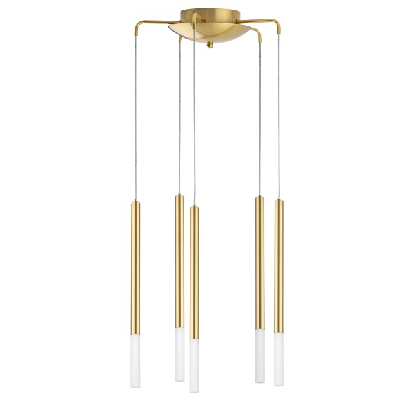 L8T747143 Люстра TUBO LED 40W 2240LM 360G ЗОЛОТО 4000K (574733+747143 (8шт)